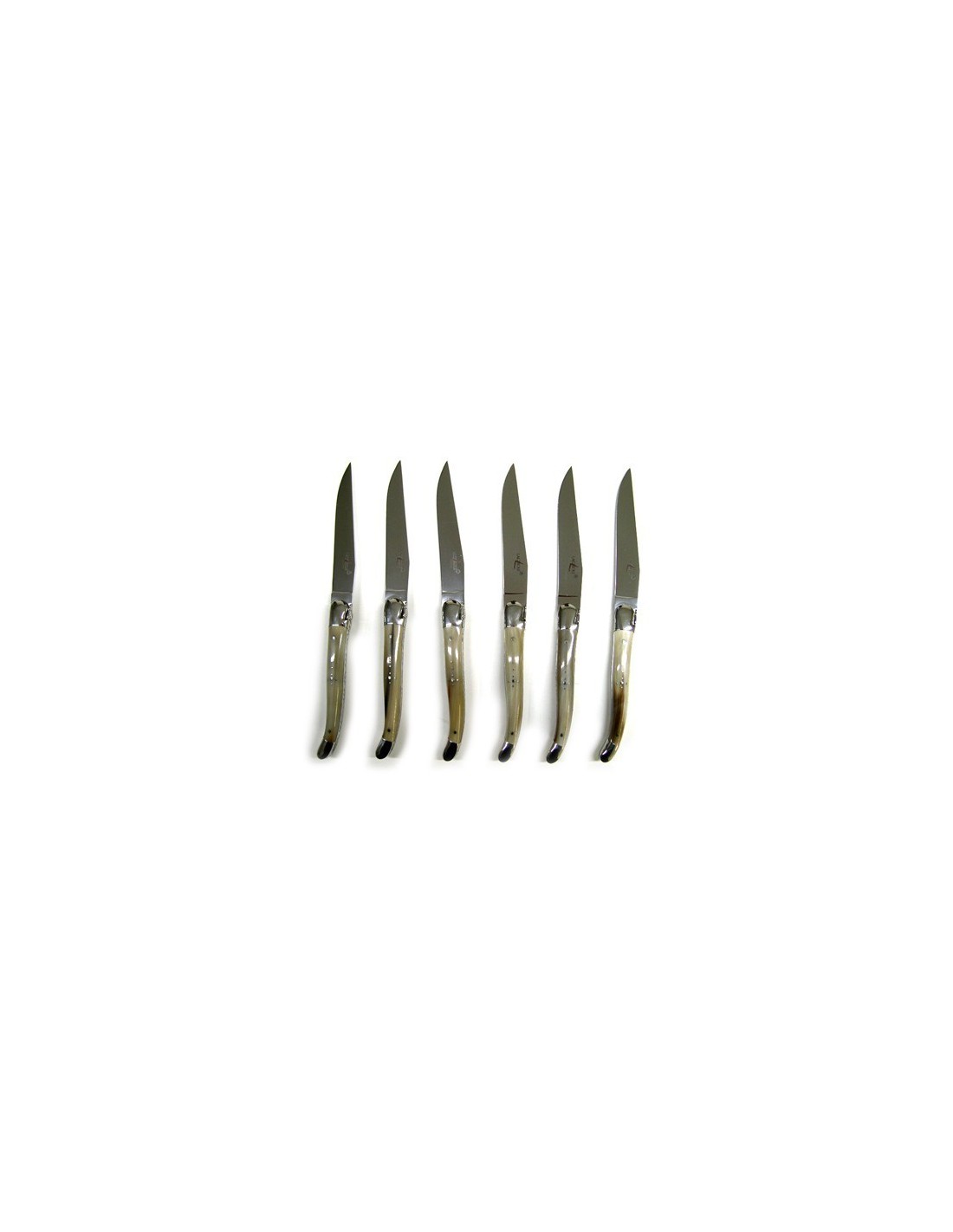Set coltelli artigianali in vero corno • Lorenzi Milano